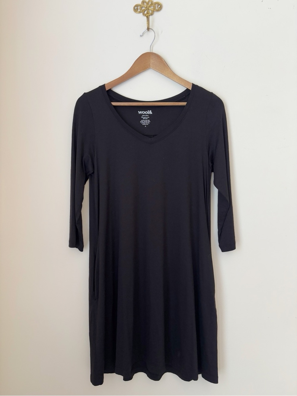 Wool& Black Willow Swing A Line Dress Medium